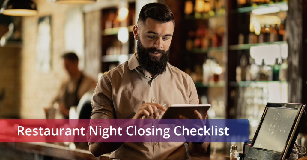 Feature image for the blog - Restaurant Night Closing checklist