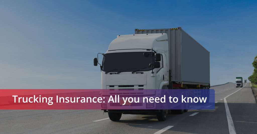Featured image for the blog on trucking insurance